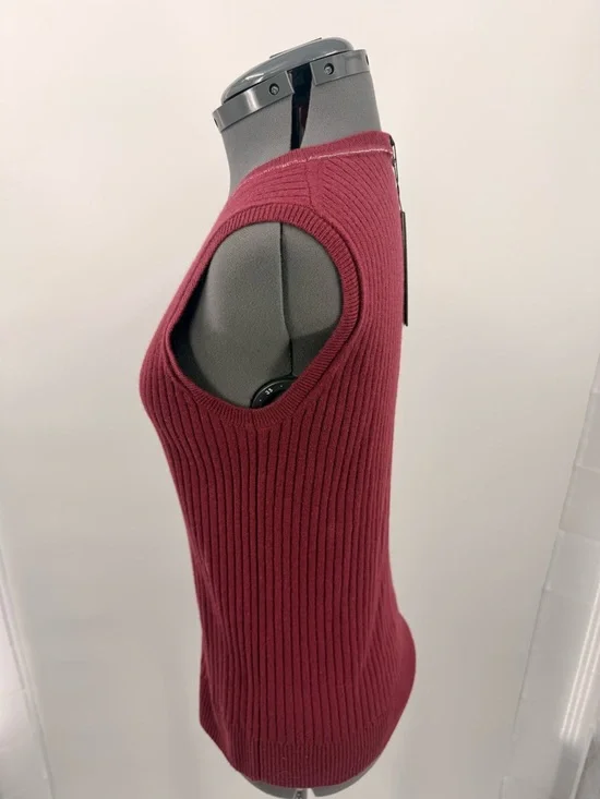 Lafayette 148 New York Ribbed Sleeveless Knit Top Size M NWT - Picture 3 of 5